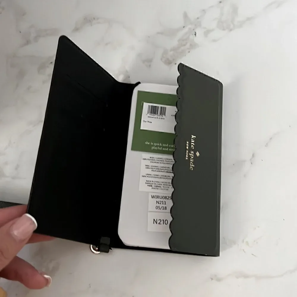 Kate spade iPhone X phone case wristlet NWT